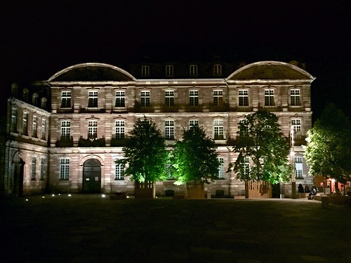 Strasbourg dans la nuit, Strasbourg, Alsace, France