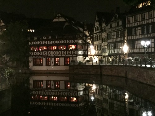 Strasbourg dans la nuit, Strasbourg, Alsace, France