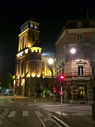 Strasbourg dans la nuit, Strasbourg, Alsace, France