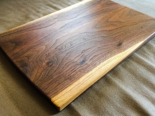 Walnut cheese board I made entirely with hand tools just in time for our early thanksgiving! I know it does not look like much, but this little piece represents a lot of firsts for me: first all hand tool project, first use of walnut, first hardwood dimen