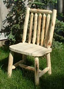 Rustic Log Dining Chair