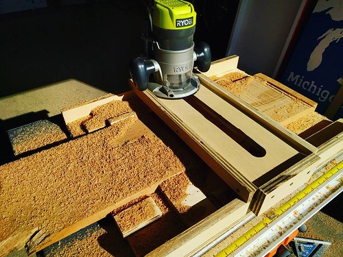 Today I made a Router Mill for flattening boards  #