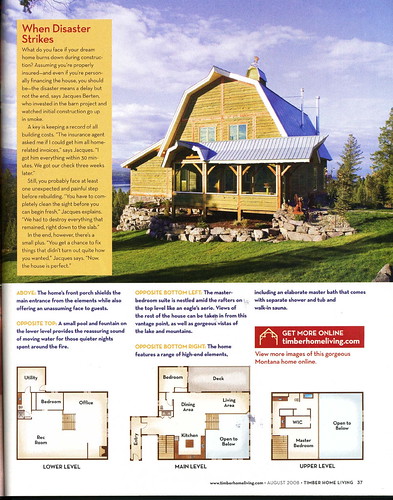 From Timber Home Living, August 2008