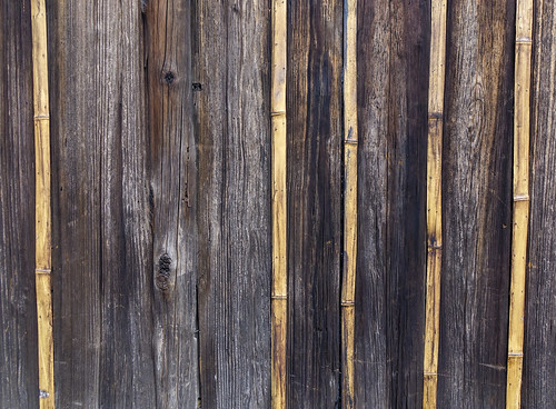 Brown wooden wall at Japanese house