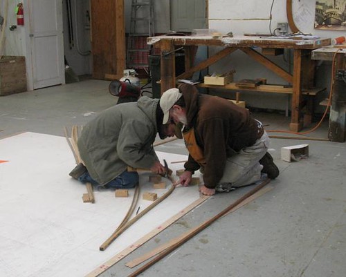 Port Hadlock WA - Boat School - Lofting the stem on the Herreshoff Buzzards Bay-14