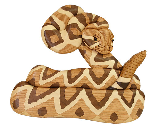 Intarsia Rattlesnake