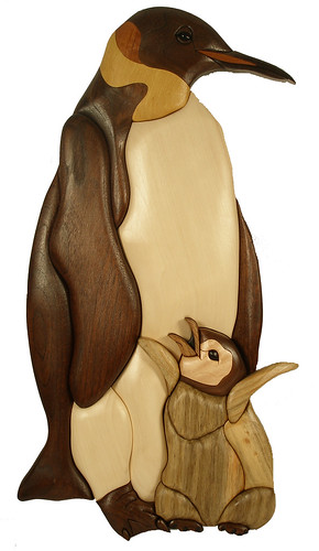 Intarsia Penquin & baby