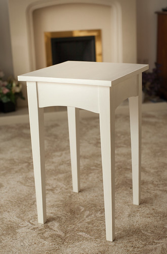 White Shaker Side Table 1