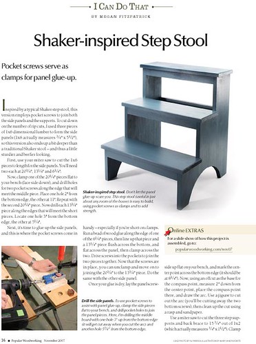 Shaker-inspired Step Stool