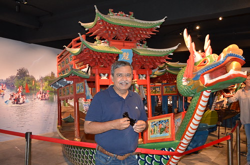 My turn to pose by the dragon boat