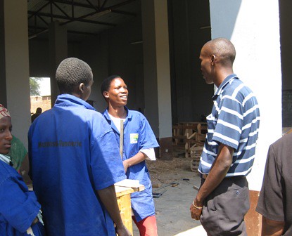 Woodwork at Bujumbura Training Centre