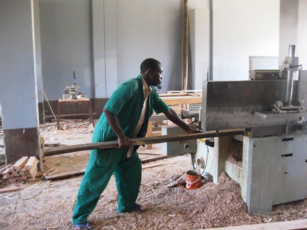 Woodwork at Bujumbura Training Centre