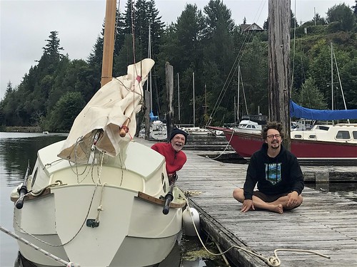 our sixth and final night was spent at the marina dock, before hauling out and trailering north, across the border and home