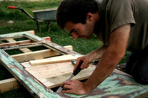 John working on the TEECH Charity Project 2009