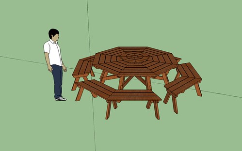 Picnic Table Sketchup