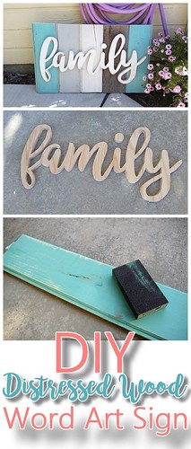 Best Ideas For Diy Crafts : DIY Family Word Art Sign Woodworking Project Tutorial - Turquoise Tones New Wood...