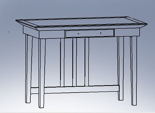 table line drawing