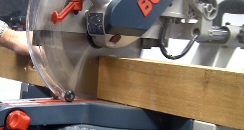 Bosch GCM 12SD Circular Saw in Action