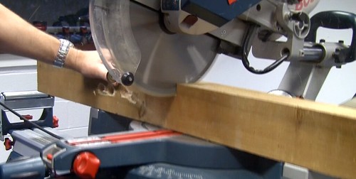 Bosch GCM 12SD Circular Saw in Action