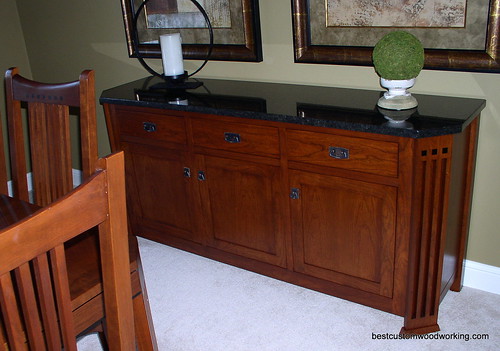 Custom Cherry Buffet (Stickley-Inspired) View 3.