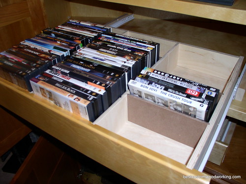 DVD Storage Drawers (Pull-Out View).