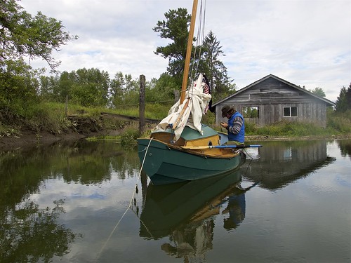 anchored in Bernie Slough