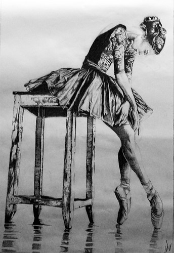 Ballet dancer called And rest by SDB Designs drawn by Sean Broadbent