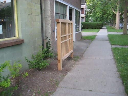 Historic Ithaca Japanese Fence, from  side