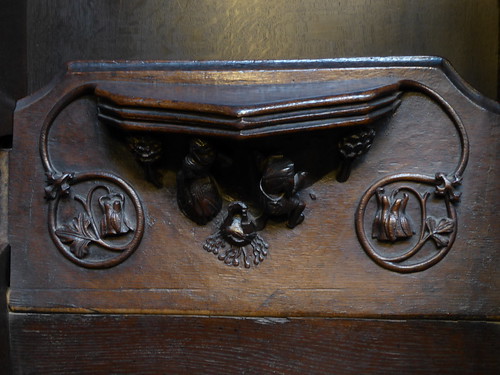 Domestic Quarrel, Misericord, Manchester Cathedral