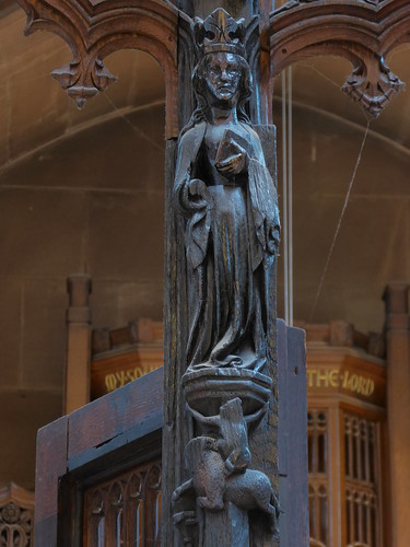 Queen (face restored) Lady Chapel Screen, Manchester Cathedral