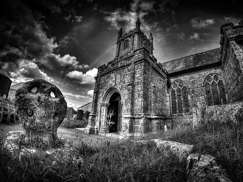 An ancient Celtic Cross and the Glorious South Facade