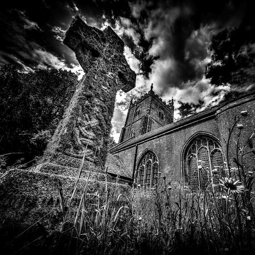 Glorious Celtic Cross outside Landulph Church