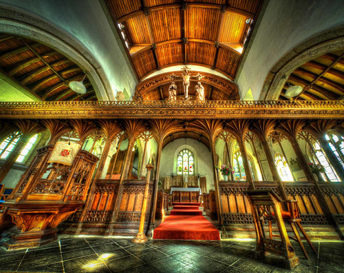 Sumptuous Woodwork of the Chancel and Rood Screen