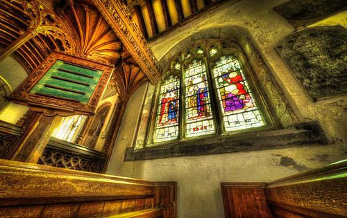 A quiet corner of Landulph Church