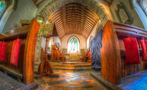 Simple Chancel and Alter area of Lesnewth Church