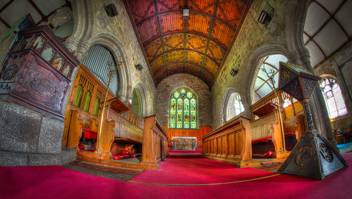 Classic Chancel and Alter with an unusual Lectern