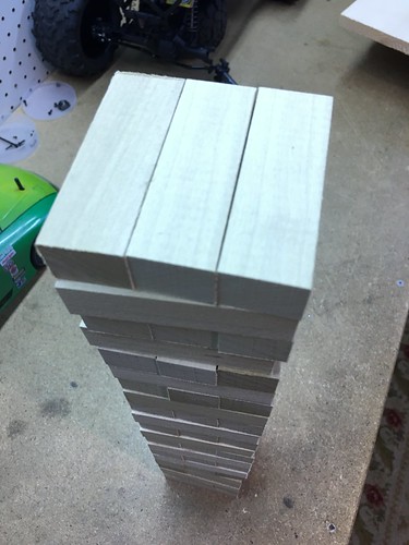 Home made “Jenga” puzzle.