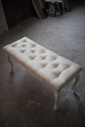 Vintage and glamour stool from above.