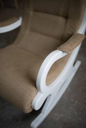 Chair details in home workshop.