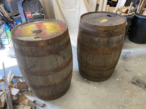 Two barrels ready for projects