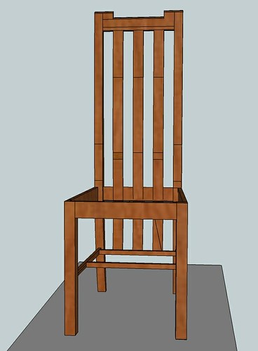 Mackintosh chair: Google Sketchup