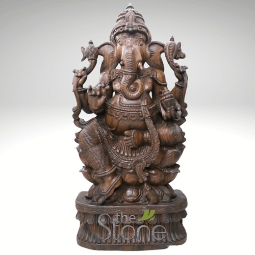 Wooden Ganesh Murti 2