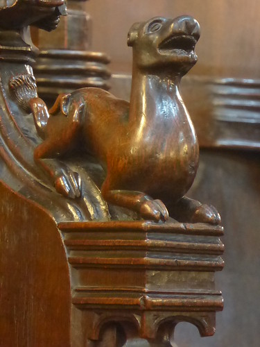 Dog, Choir Stalls, Beverley Minster