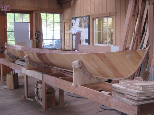 The Bangor Packet rowing wherry off the mold - - IMG_3441