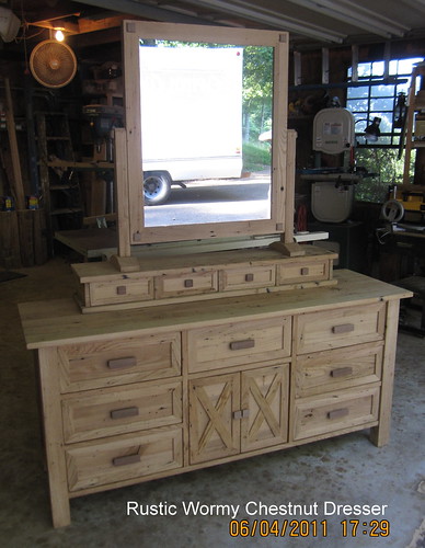 Rustic Wormy Chestnut Dresser