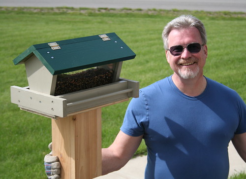 The Design Team with the Bird Feeder