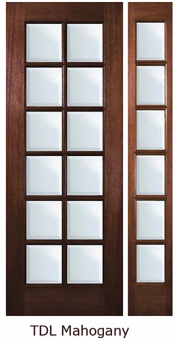 10 Lite Mahogany Entry Door  Tall 80 Low-E LD6357-G