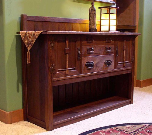 Walnut Credenza-Stickley Inspired