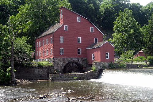 NJ - Clinton: Clinton Historic District - The Red Mill