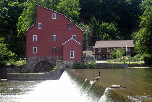 NJ - Clinton: Clinton Historic District - The Red Mill